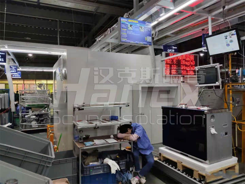 蕪湖美的廚衛集成灶流水線靜音房