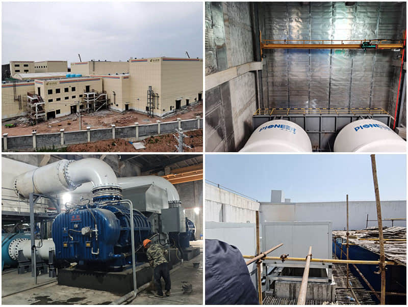 蘭溪自立環保制氧站噪聲治理現場