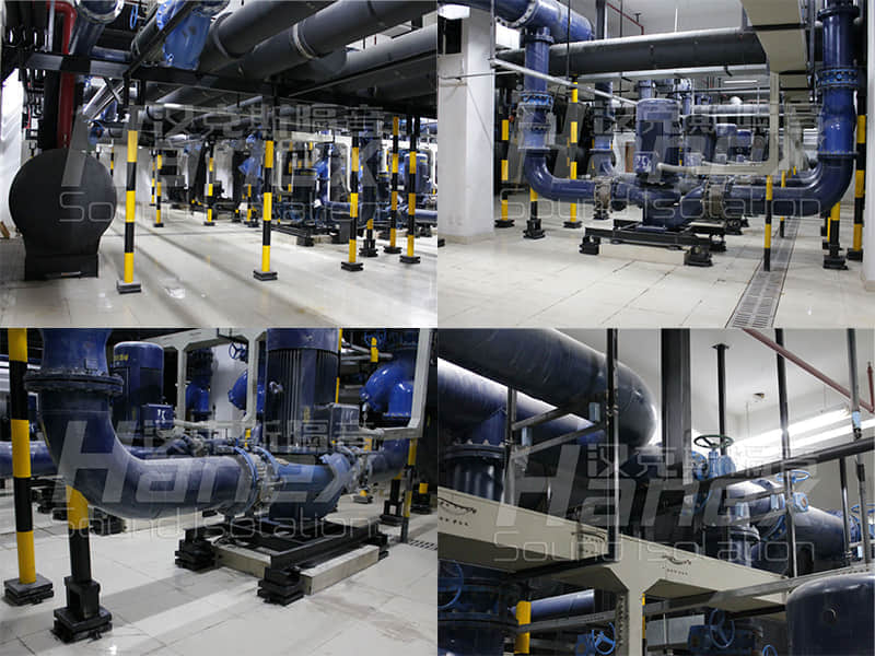 冷凝機組減振降噪項目案例-紹興人民醫院